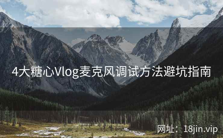 4大糖心Vlog麦克风调试方法避坑指南