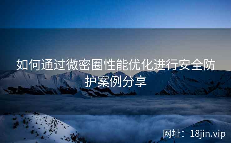 如何通过微密圈性能优化进行安全防护案例分享