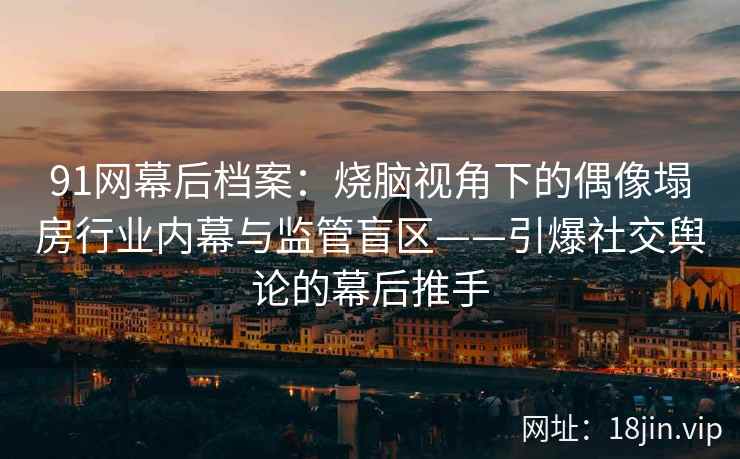 91网幕后档案：烧脑视角下的偶像塌房行业内幕与监管盲区——引爆社交舆论的幕后推手