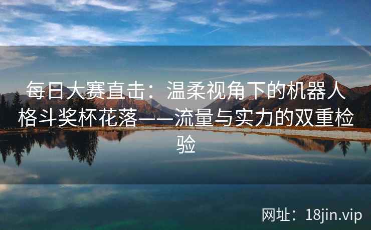 每日大赛直击：温柔视角下的机器人格斗奖杯花落——流量与实力的双重检验