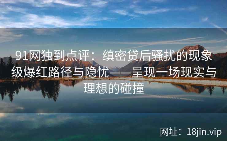 91网独到点评：缜密贷后骚扰的现象级爆红路径与隐忧——呈现一场现实与理想的碰撞