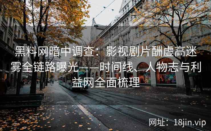 黑料网暗中调查：影视剧片酬虚高迷雾全链路曝光——时间线、人物志与利益网全面梳理