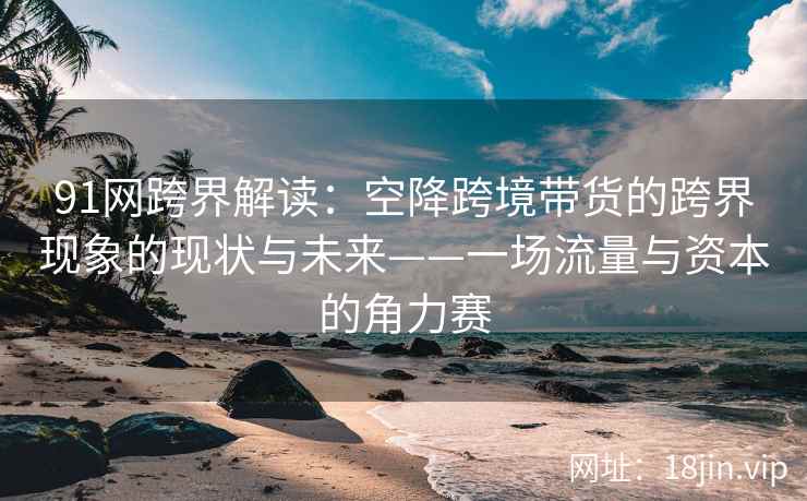 91网跨界解读：空降跨境带货的跨界现象的现状与未来——一场流量与资本的角力赛